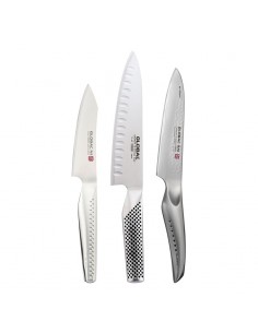 Global Hybrid Kazoku Stainless Steel 3 Piece Knife Set