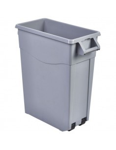 Grey Slim Recycling Bin 65L