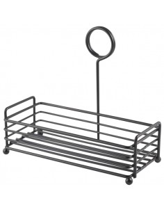 Black Wire Table Caddy 7.75 x 3.5 x 7" (H)
