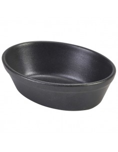 Cast Iron Effect Oval Pie Dish 16cm - Pack of 6