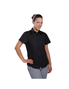 Chef Works Womens Cool Vent Chefs Shirt Black XS