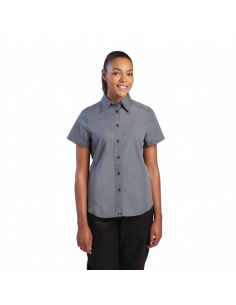 Chef Works Womens Grey Cool Vent Chef Shirt XS
