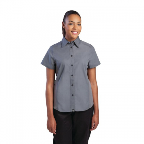 Chef Works Womens Grey Cool Vent Chef Shirt XS