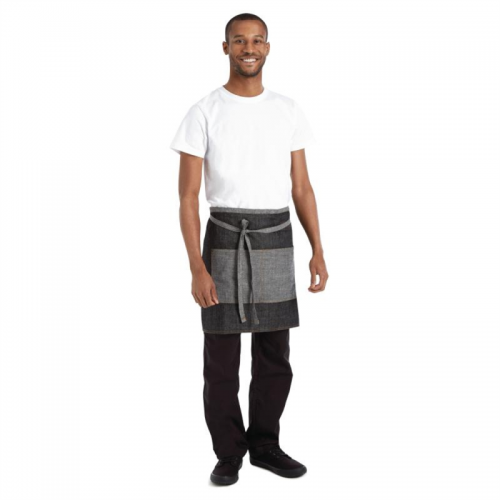 Chef Works Urban Manhattan Half Bistro Apron Black