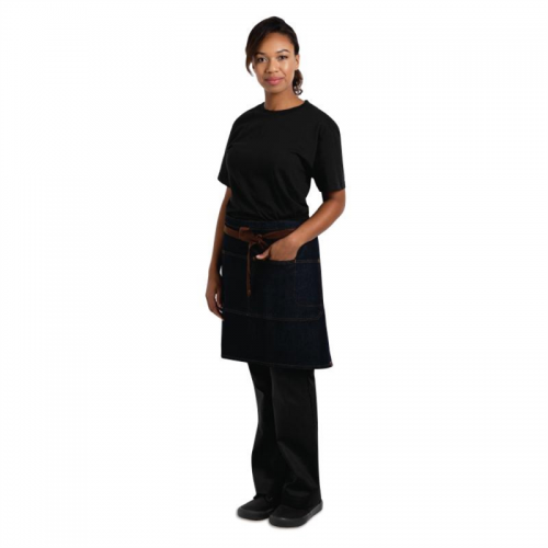 Chef Works Urban Memphis Half Bistro Apron Indigo