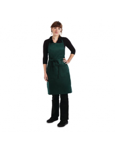 Chef Works Butchers Bib Apron Hunter Green