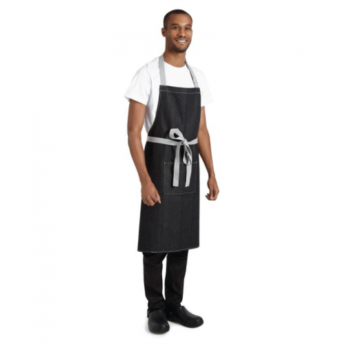 Whites Southside Bib Apron Denim Black