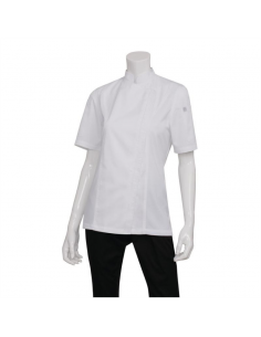 Chef Works Womens Springfield Zip Chefs Jacket White L