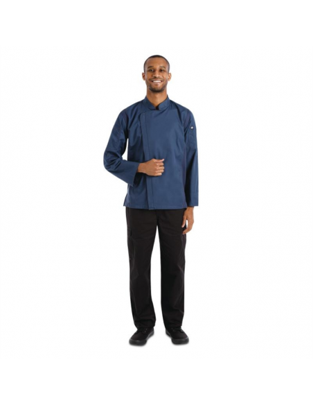 Hartford Women's Blue Zipper XL Chef Jacket by Chef Works