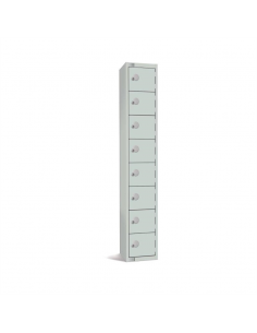 Elite Eight Door Coin Return Locker Grey