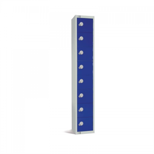 Elite Eight Door Manual Combination Locker Locker Blue