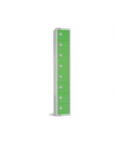 Elite Eight Door Electronic Combination Locker Green