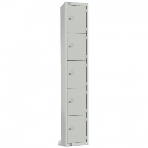 Elite Five Door Electronic Combination Locker Grey