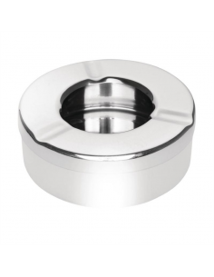 Olympia Stainless Steel Windproof Ashtray 90mm