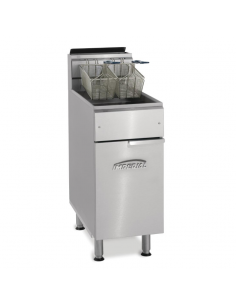 Imperial Propane Gas Single Tank Twin Basket Fryer IFS-40-OP