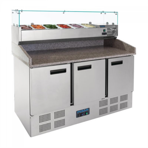 Polar Refrigerated Pizza and Salad Prep Counter 368Ltr