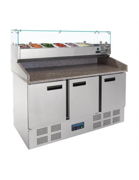 Polar Refrigerated Pizza and Salad Prep Counter 368Ltr