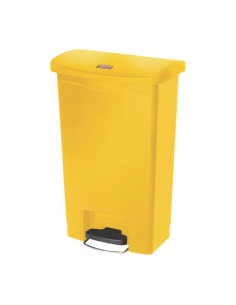 Rubbermaid Slim Jim Step on Bin Front Pedal 50Ltr Yellow