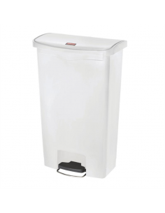 Rubbermaid Slim Jim Step on Bin Front Pedal 68Ltr White