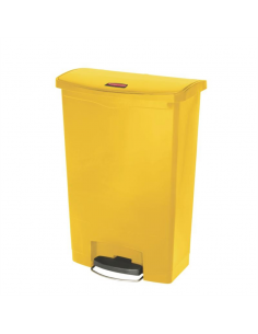 Rubbermaid Slim Jim Step on Bin Front Pedal 90Ltr Yellow