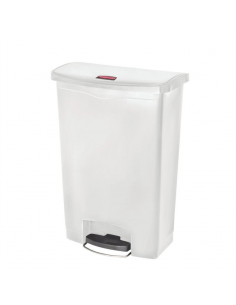 Rubbermaid Slim Jim Step on Bin Front Pedal 90Ltr White