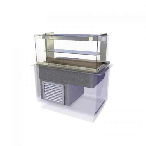 Kubus Drop In Chilled Deli Serve Over Counter 1175mm KCDL3HT