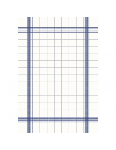 Duni Bistro Towel Napkin 38x54cm in Blue Check on White (Pack of 250)