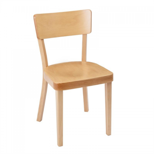 Fameg Plain Sidechair Natural Beech (Pack of 2)