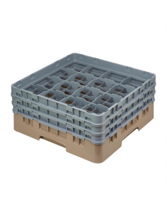 Cambro Camrack Beige 16 Compartments Max Glass Height 174mm