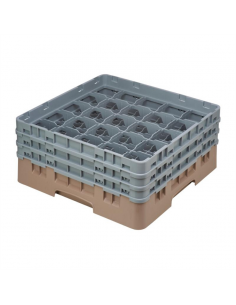 Cambro Camrack Beige 25 Compartments Max Glass Height 174mm