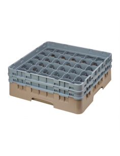 Cambro Camrack Beige 36 Compartments Max Glass Height 133mm