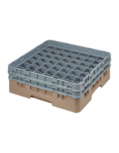 Cambro Camrack Beige 49 Compartments Max Glass Height 133mm