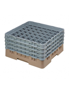 Cambro Camrack Beige 49 Compartments Max Glass Height 215mm