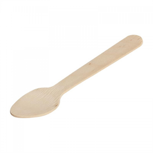 Fiesta Birch Wooden Teaspoon 110mm (Pack of 100)