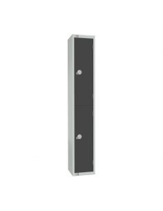 Elite Double Door Camlock Locker Graphite Grey