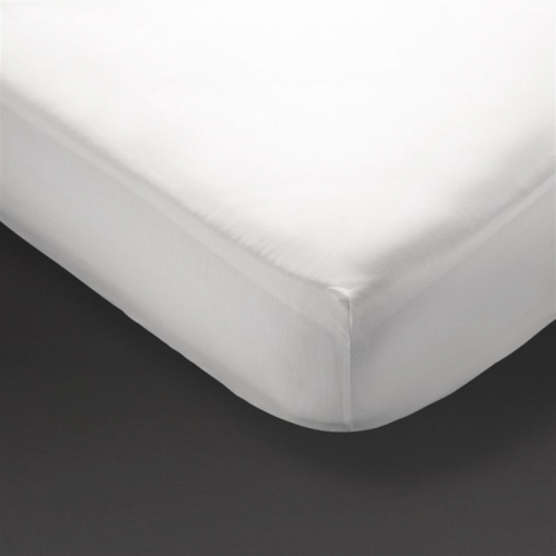 Mitre Comfort Percale Fiited Sheet White Double