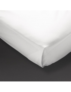 Mitre Comfort Percale Flat Sheet White Single