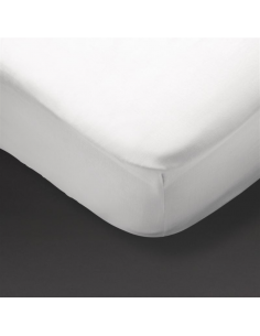 Mitre Essentials Pyramid Fitted Sheet White King Size