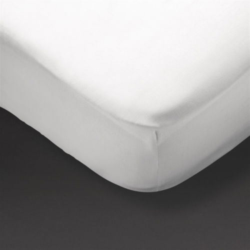 Mitre Essentials Pyramid Fitted Sheet White King Size