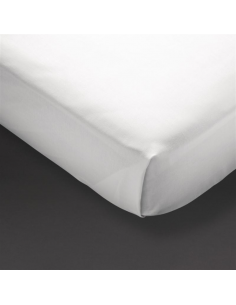 Mitre Essentials Pyramid Flat Sheet White Single