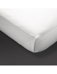 Mitre Essentials Pyramid Flat Sheet White Double