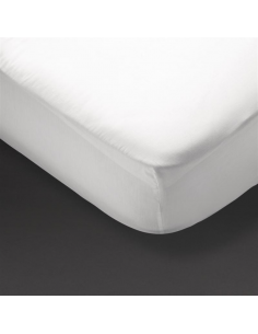 Mitre Essentials Spectrum Fitted Sheet White Double