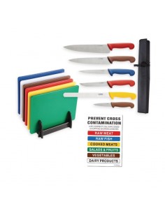 Special Offer Hygiplas Chopping Boards and Knife Set