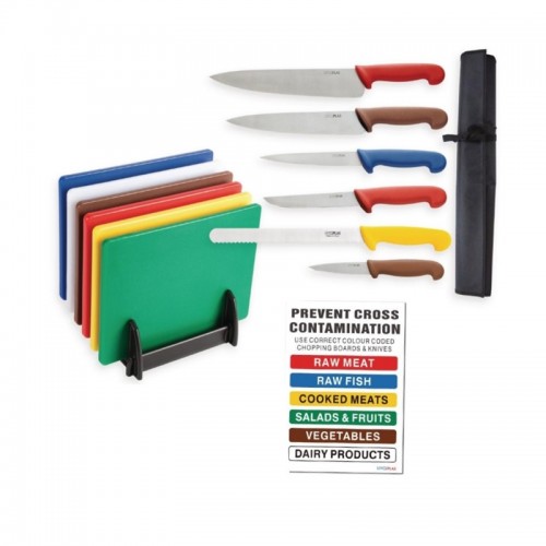 Special Offer Hygiplas Chopping Boards and Knife Set