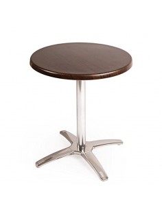 Bolero Round Dark Brown Table Top and Base Combo Special Offer
