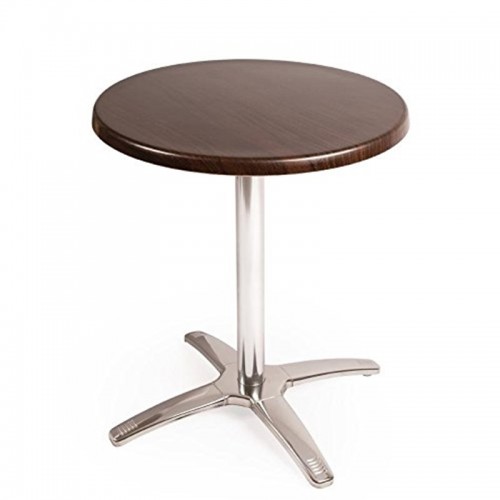 Bolero Round Dark Brown Table Top and Base Combo Special Offer
