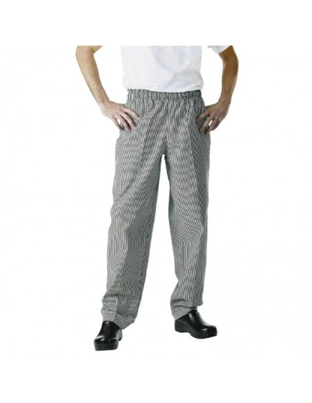 Chef Works Easyfit Pants Small Black Check L