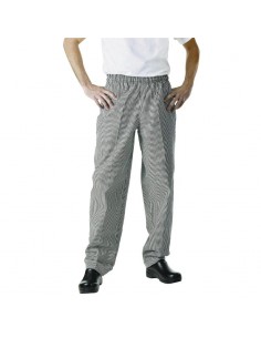 Chef Works Easyfit Pants Small Black Check S 2