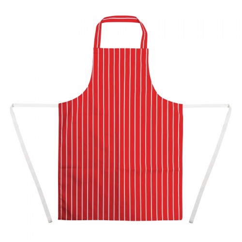 Whites Apron Red And White Stripe