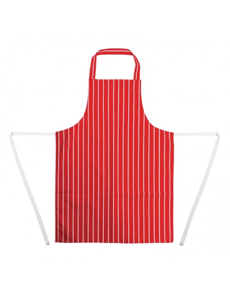 Whites Apron Red And White Stripe